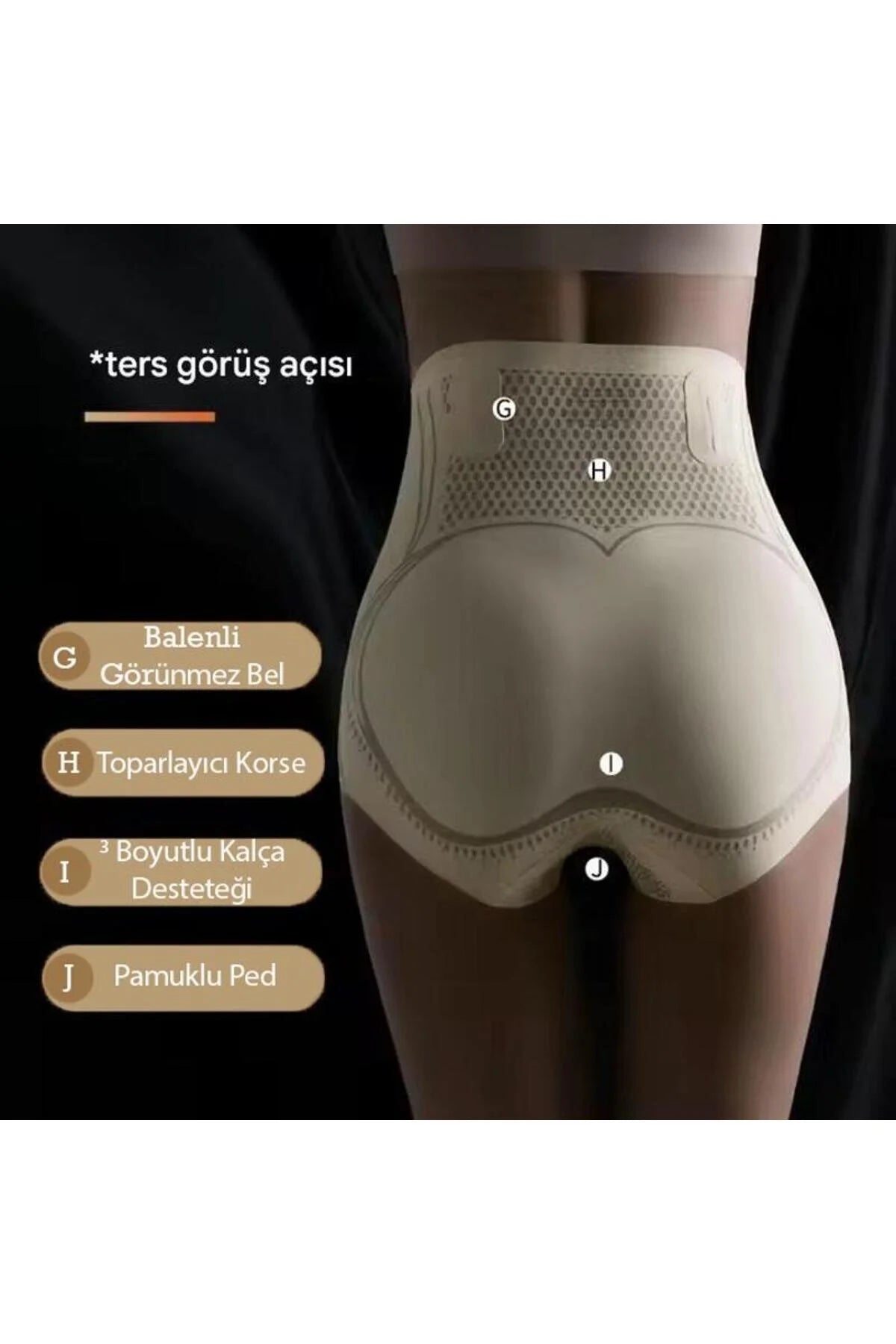 Yüksek Bel Toparlayıcı Korse Tayt - Karın ve Bel Bölgesi Şekillendirici