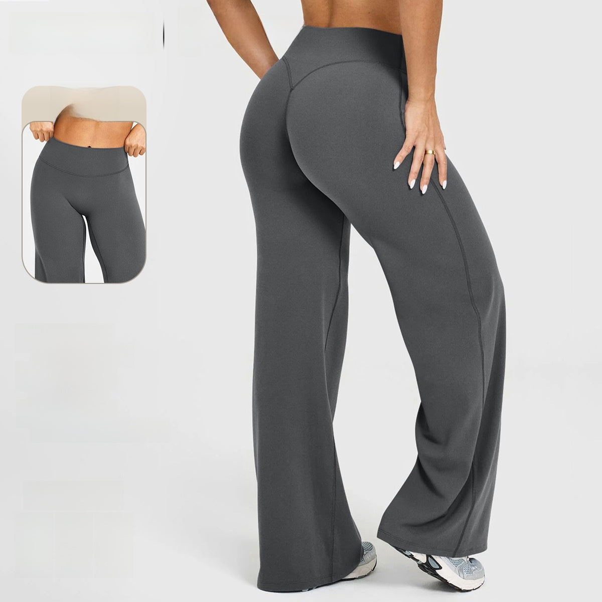 Düz Paçalı Kadın Yoga Pantolonu